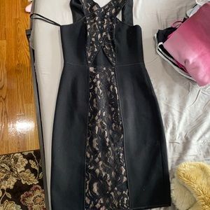 Midi tight lace, black dress. Worn once.